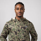 Marsh Wear Sullivan Hagood Tech Hoodie for Men in Green Mallard Camo