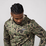 Marsh Wear Sullivan Hagood Tech Hoodie for Men in Green Mallard Camo