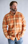 Marsh Wear Westerly Flannel for Men in Apricot Orange