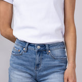 Mica High Rise Cut Off Denim Shorts for Women