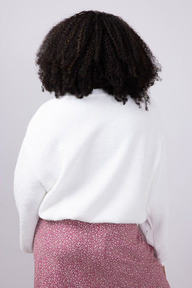 Miracle Synch Waist Textured Lightweight Sweater for Women in White