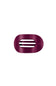 A dark magenta-purple oval hair clip with three horizontal slits, shown on a plain white background.