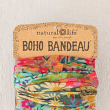 Natural Life Full Boho Bandeau Headband in Wildflower Border