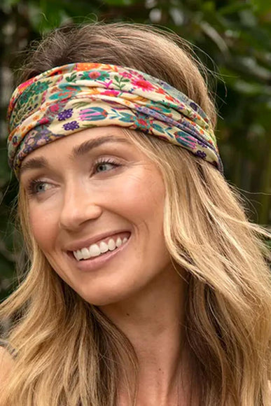 Natural Life Full Boho Bandeau Headband in Cream