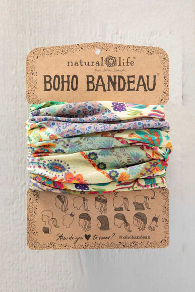 Natural Life Full Boho Bandeau Headband in Cream