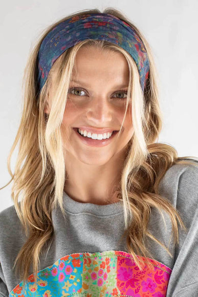 Natural Life Half Boho Bandeau Headband in Water Color Floral