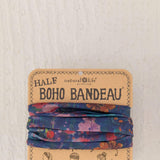 Natural Life Half Boho Bandeau Headband in Water Color Floral