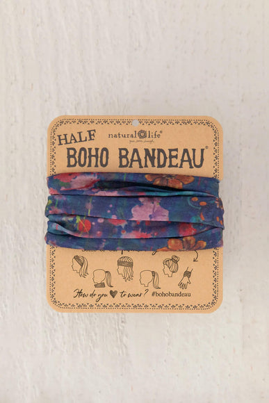 Natural Life Half Boho Bandeau Headband in Water Color Floral