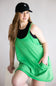 Knit Mini Dress with Shorts for Women in Green