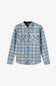 O’Neill Youth Glacier Plaid Super Fleece Long Sleeve Shirt for Boys in Blue