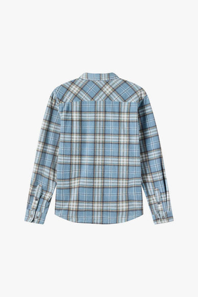 O’Neill Youth Glacier Plaid Super Fleece Long Sleeve Shirt for Boys in Blue