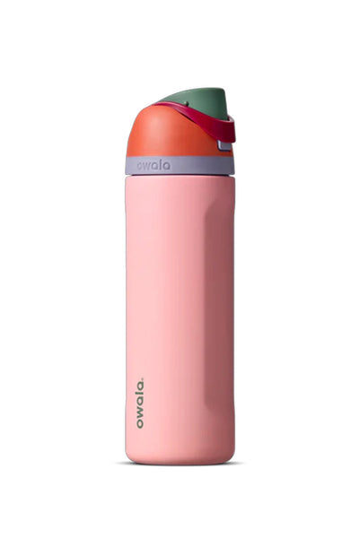 Owala FreeSip 24 oz Stainless Steel Water Bottle in Sugar High