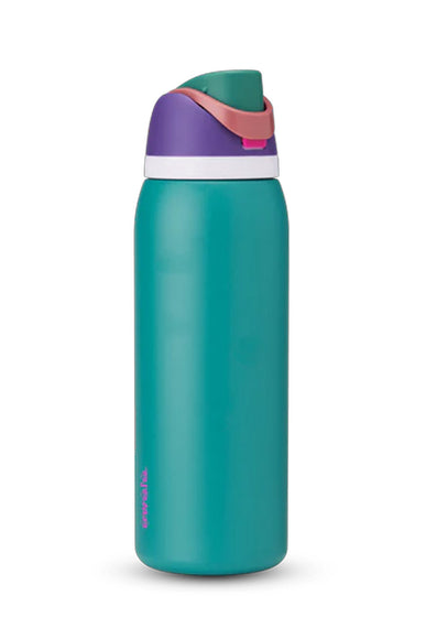 Owala FreeSip 40 oz Stainless Steel Water Bottle in Teal Blue