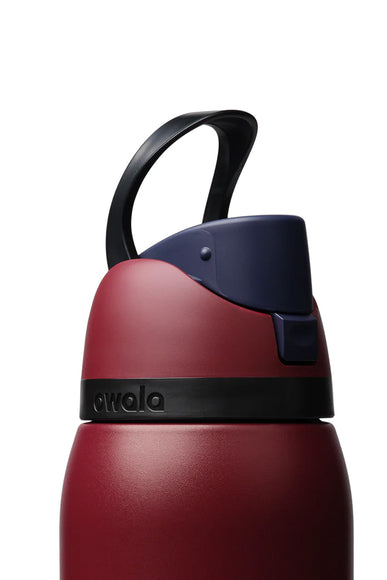 Owala FreeSip 32 oz Stainless Steel Water Bottle in Burgundy Bay
