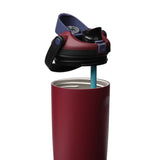 Owala FreeSip Sway 40 oz Stainless Steel Water Bottle in Burgundy Bay