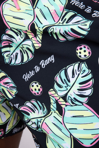 Party Pants Here To Bang Swim Shorts for Men in Black