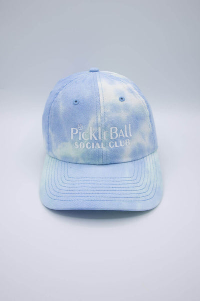 American Needle Ballpark Tie Dye Pickleball Social Club Hat in Blue