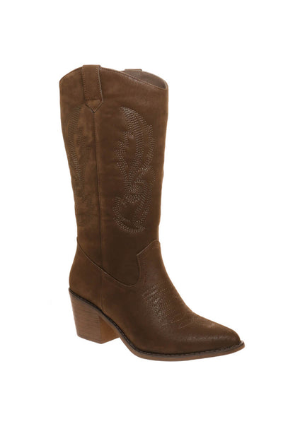 Pierre Dumas Wilder Western Tall Boots for Women in Brown
