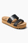 Reef Shoes Cushion Vista High Braid Sandals for Women in Black