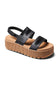 Reef Water Vista Higher Sandals for Women in Black Tan