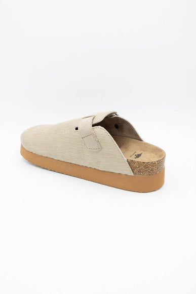 Rocket Dog Abel Plus Corduroy Clogs for Women in Taupe