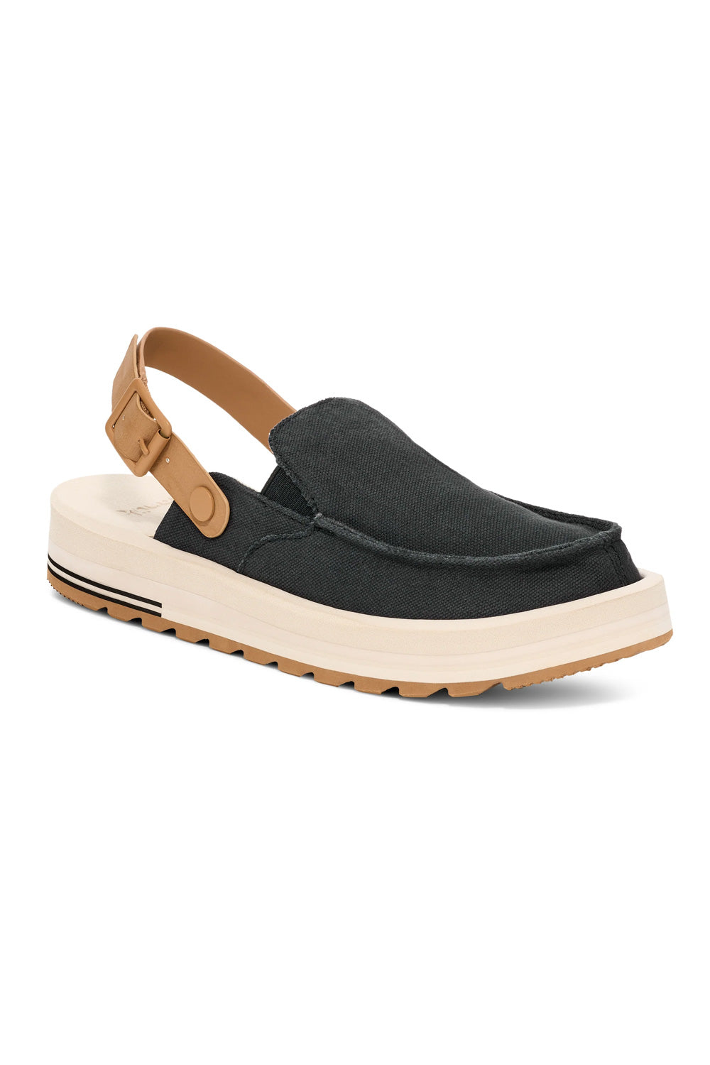 Sanuk Donna Mesa Mules for Women in Black | 1169130-BLK – Glik's