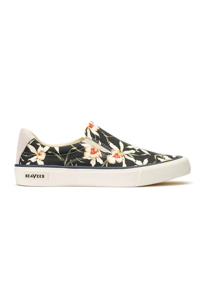 SeaVees Hawthorne Slip On Sneakers for Men in Black Star Orchid