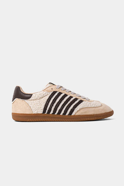 Shu Shop Stevie Shearling Sneakers for Women in Cream