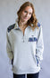 Simply Southern Aria ¼ Zip Pullover for Women in Heather Grey