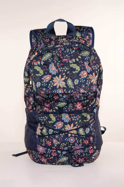 Simply Southern Backpack for Women in Navy Blue Floral