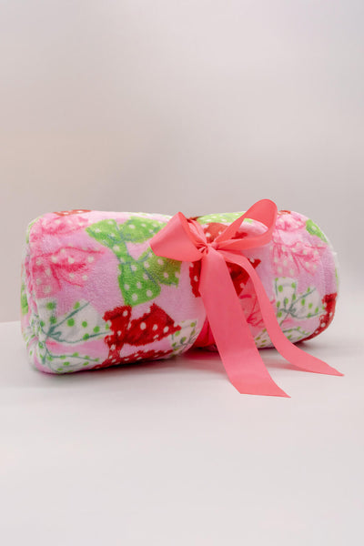 Simply Southern Simply Soft Bows Blanket in Pink
