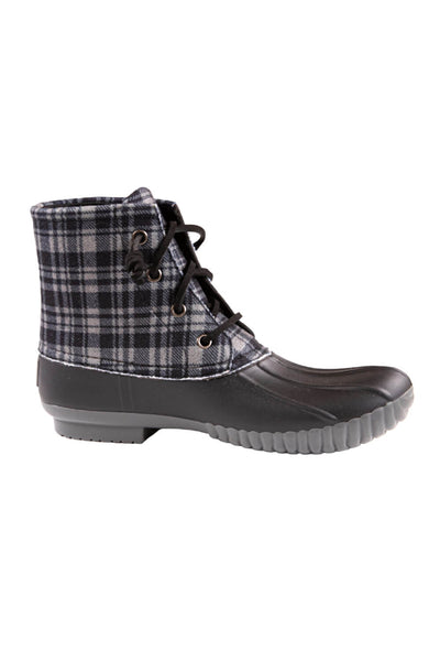 Simply Southern Shoes Booties for Women in Plaid Black