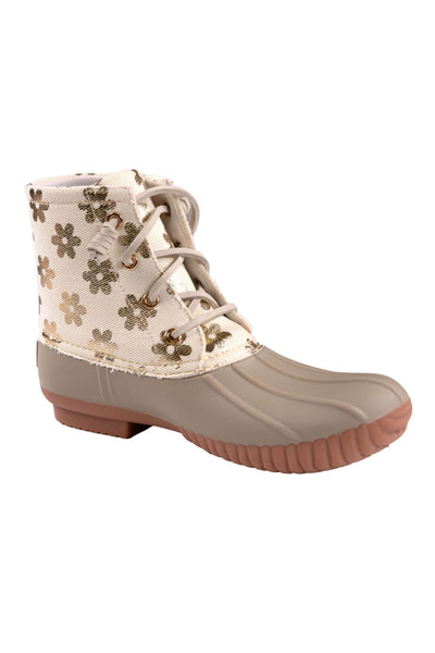 Womens Simply Southern Booties for Women in White Flower