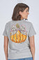 Simply Southern Bow Pumpkin T-Shirt for Women in Grey