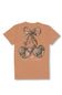 Simply Southern Plus Size Camo Bow Cherries T-Shirt for Women in Chestnut