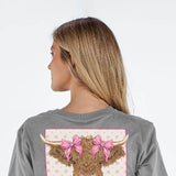 Simply Southern Womens Shirts Friend In Low Places T-Shirt for Women in Heather Grey