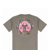 Simply Southern Plus Size Deer Bow T-Shirt for Women in Brown