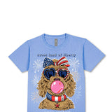 Womens Simply Southern Shirts Sweet Land of Liberty T-Shirt for Women in Wave