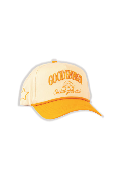 Simply Southern Embroidered Good Energy for Women in Yellow