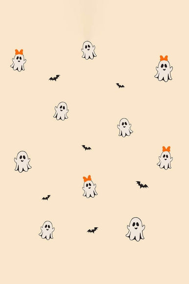 Womens Simply Southern Ghost and Bats Crewneck for Women in Sand