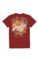Simply Southern Womens Plus Size Fall Pumpkin Harvest T-shirt for Women in Carmine