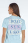 Womens Simply Southern Shirts Lake Days T-Shirt for Women in Sky Blue
