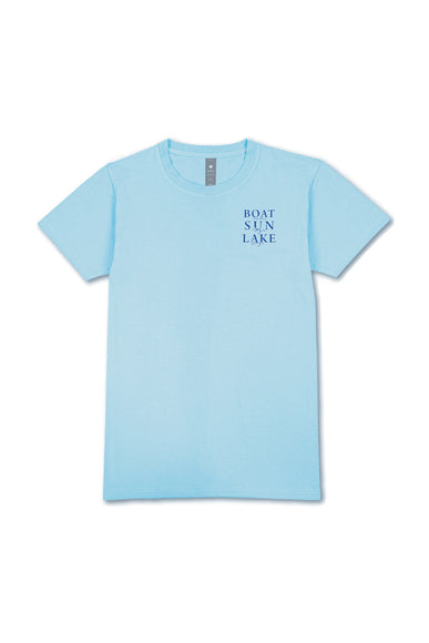 Womens Simply Southern Shirts Lake Days T-Shirt for Women in Sky Blue