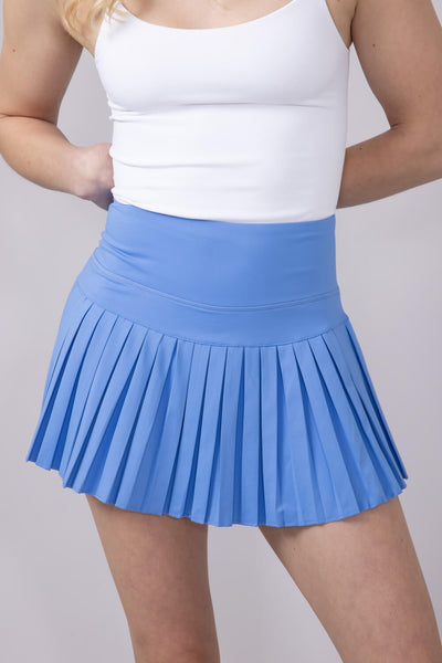 Womens Simply Southern Pleated Skort for Women in Pool Blue