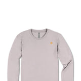 Simply Southern Plus Size Things New Long Sleeve T-Shirt for Women in Driftwood Grey