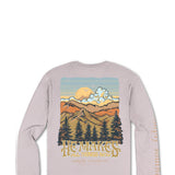 Simply Southern Plus Size Things New Long Sleeve T-Shirt for Women in Driftwood Grey