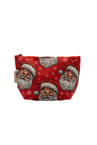 Simply Southern Travel Seaside Pouch Bag in Red Santa | 0225-BAG-PCH-SEA-HLDY-SNTA