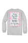 Womens Simply Southern Plus Size Doing My Best Long Sleeve T-Shirt for Women in Sport Gray