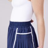 Womens Simply Southern Side Pleated Shorts for Women in Cobalt Blue