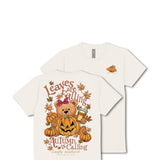 Simply Southern Leaves Are Falling Autumn Is Calling T-Shirt for Women in Linen